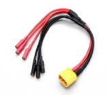 XT60 to 3 X 3.5mm bullet Cable